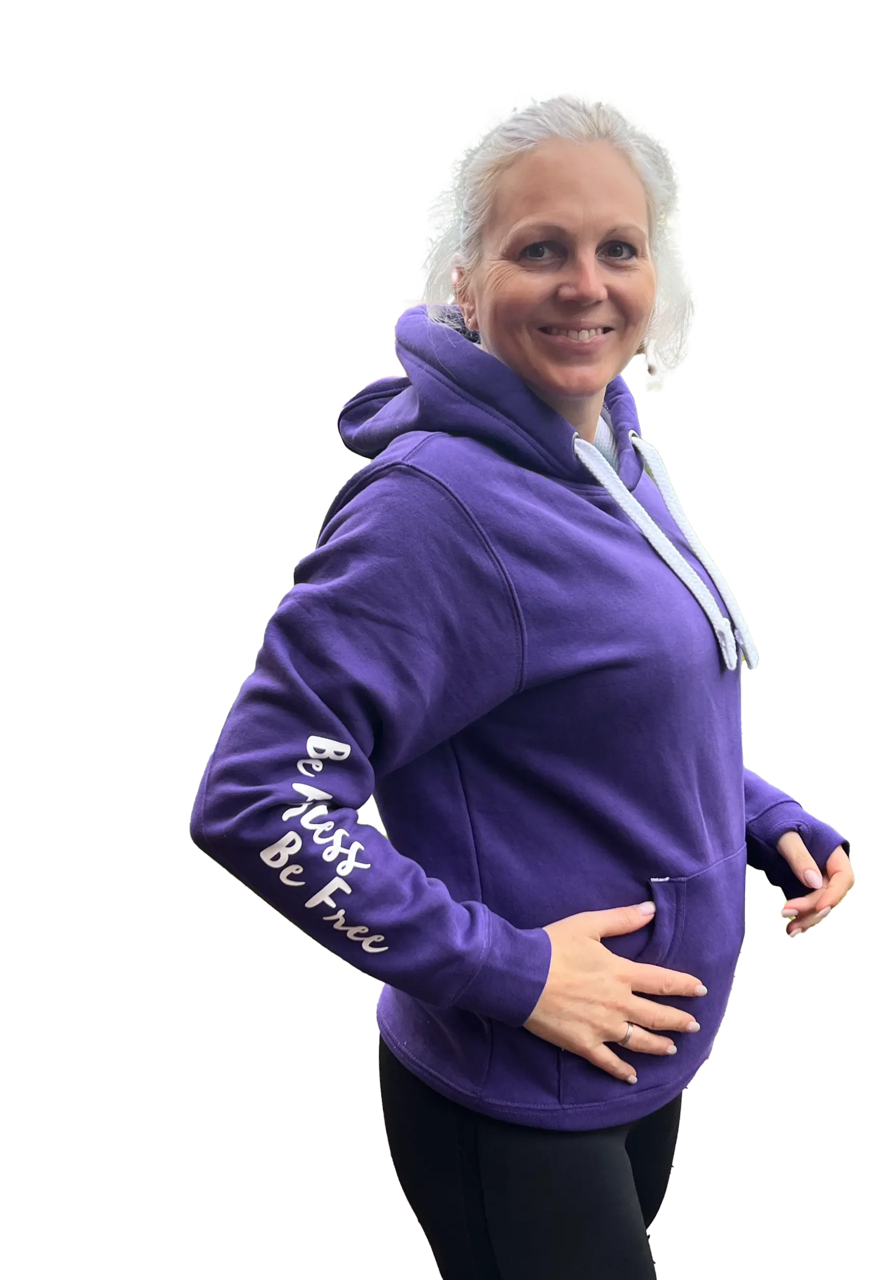 side of hoodie